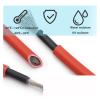 6mm2 10AWG Solar Photovoltaic Cable Tinned Copper Double Layer Insulation PE Cable for PV Panels Connection 5/10Meters (Color : Black Cable, Size : 10M_10 AWG-6MM2) view 3