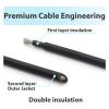 6mm2 10AWG Solar Photovoltaic Cable Tinned Copper Double Layer Insulation PE Cable for PV Panels Connection 5/10Meters (Color : Black Cable, Size : 10M_10 AWG-6MM2) view 4