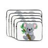AdaNti Green Leaf Koala Laptop Sleeve Protective Case Water Resistant Shockproof Computer Bag Briefcase Carrying Cover for Travel Work 15 inch, Black, 10980 view 4