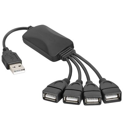 BBAUER 2 Pack 4-Port USB Splitter 4-Way USB 2.0 Type-A Data Charge Hub Mac PC Laptop