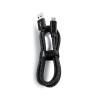 Vortex PD10GB3A-1-2-BLACK Type-C Data Cable 3A Fast Charging USB3.2 Universal Mobile Phone Tablet Nylon Braid USB Charging Cable (2 pcs Pack)(Black, 1 Meter) view 4