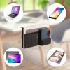 CIBOTIES Desk Side Storage, Under Desk Laptop Mount, Table Side Hanging File Organizer, No Drill Clamp On Cable Management Tray, Laptop Holder with Magnetic Pen Holder for Office and Home(Black) view 4