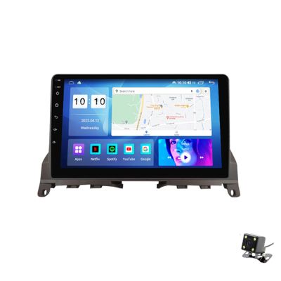 ADMLZQQ Double Din Car Stereo Multimedia with Bluetooth and 9" Touchscreen Android 11 for Benz C-Class 3 W204 2006-2011,with GPS/Car-Play Android/SWC/Backup Camera/4G WiFi,Y1 1+16g