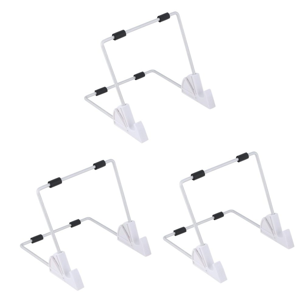 Gadpiparty 3pcs Tablet Mount Holder Aluminum Desktop Stand for Hands Viewing Compatible All Tablets for Video Watching Reading and Gaming White