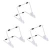 Gadpiparty 3pcs Tablet Mount Holder Aluminum Desktop Stand for Hands Viewing Compatible All Tablets for Video Watching Reading and Gaming White view 1
