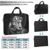 Black and White Tiger Laptop Shoulder Bag Portable Laptop Bag Laptop Case Crossbody Briefcase w/Strap Handle view 2