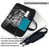 Black and White Tiger Laptop Shoulder Bag Portable Laptop Bag Laptop Case Crossbody Briefcase w/Strap Handle view 3