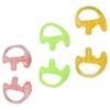 Renastar Radio Ear Molds Soft Silicone Earmold for Walkie Talkie Surveillance Earpiece (3 Pairs, Small Size: Red+Green+Yellow) view 1