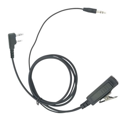 K1 Connector to 3.5 mm Jack Ptt Adapter Audio Cable and Mic Rugged Radio Headset Adaptor for Baofeng Kenwood uv5r uv-5r uv 5r Radio Aux Connect GA Headphone to 2Pin K Type Port Walkie Talkie