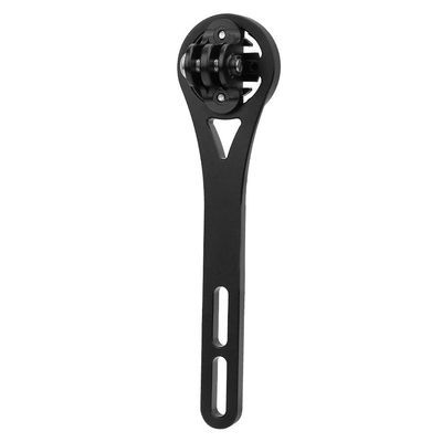 Bicycle GPS Seat Extension Mount Bicycle Handlebar Mount Aluminum Cell Phone Holder (with GOPRO Mount + Light Clip)