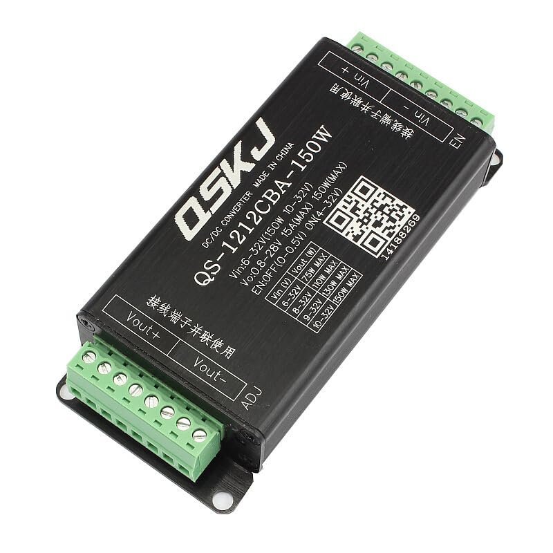 6-32V to 0.8-28V 150W Notebook Vehicle Power Module Step-up Battery Regulator with Short-Circuit Protection
