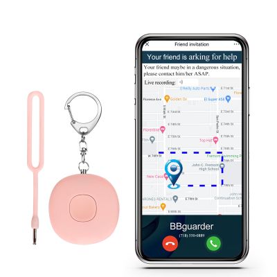 5-in-1 Smart Personal Alarms for Women, 130dB Sound, Notify Emergency Contacts by Email/SMS/Call, GPS Tracker and Audio Recording, Key Finder, Phone Anti-Lost, Timer Alarm, Bluetooth Connect