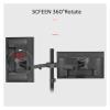 400mm DL-T902-240 Desktop Stand Full Motion 360 Degree Steel Monitor Holder 10"-27" Clamp Base Monitor Mount Arm Load 12kg (Color : with clamp Base) view 2