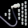 Silicone Ear Tips Replacement for Walkie Talkie Acoustic Coil Tube Earpiece Two Way Radio Surveillance Headset (White,Wired) view 1