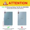 BREIDMKFM Keyboard Case for Samsung Galaxy Tab S6 Lite 2022/2020, Galaxy Tab S6 Lite SM-P610/P613/P615/P619 Tablet Cover with Detachable Wireless Bluetooth Keyboard, Dreamcatcher Wolf view 2