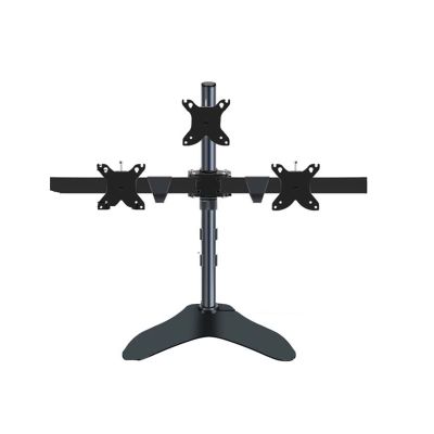 DL-HM103 Desktop Stand Full Motion 360 Three Monitor Holder 10"-24" LCD Monitor Mount Arm Loading 10kgs Big Base Stand (Color : DL-HM103II)