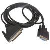 Machining Center Data Transmission Cable CNC Machine and Computer Communication Connection RS232 Communication Cable 9-Hole to 25-pin Transmission Cable Black : 10 Meters view 1