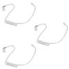 Renastar Acoustic Coil Tube Replacement for Walkie Talkie Surveillance Headset (Clear, 3pack) view 1