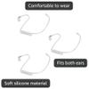 Renastar Acoustic Coil Tube Replacement for Walkie Talkie Surveillance Headset (Clear, 3pack) view 3
