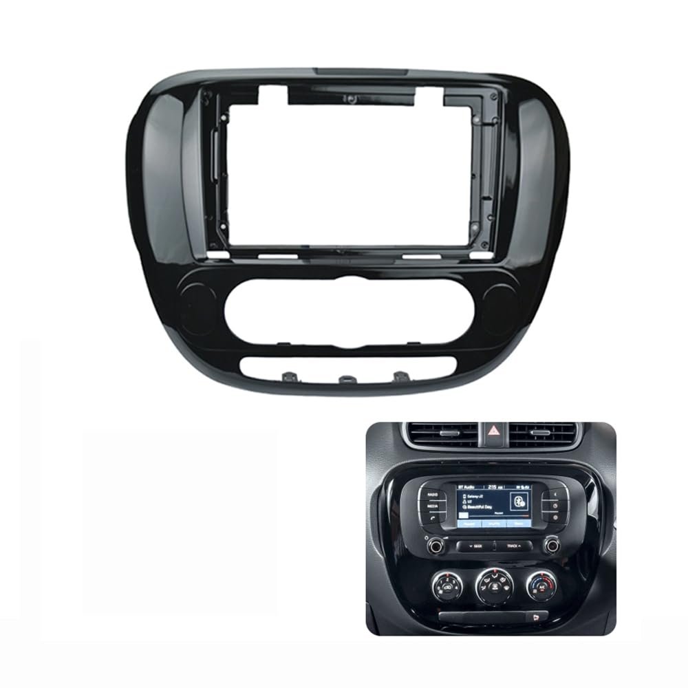 9'' Car Radio Stereo Dash Fascia Frame Bezel Panel Trim for Kia Soul 2014 15 16 17 18 19 Mount Kit A