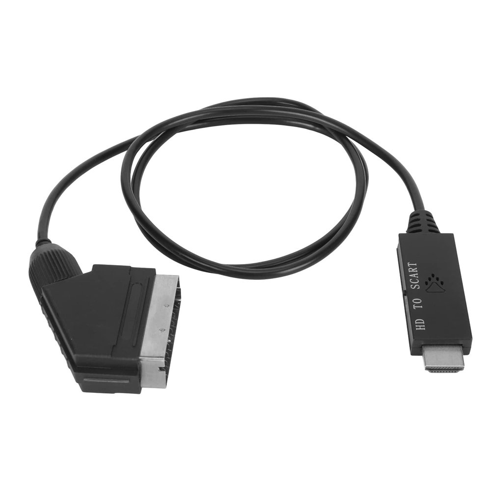 for HDMI to Scart Cable, Conversion, HD Video Converter Cable, Support PAL NTSC for TVs, VHS VCRs, DVD Recorders with SCART Support