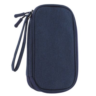 HOMSFOU Cable Organizer Bag Double Electronics Organizer for Travel Essentials Stylish Storage for Cables Chargers Power Banks and Earphones Compact Small