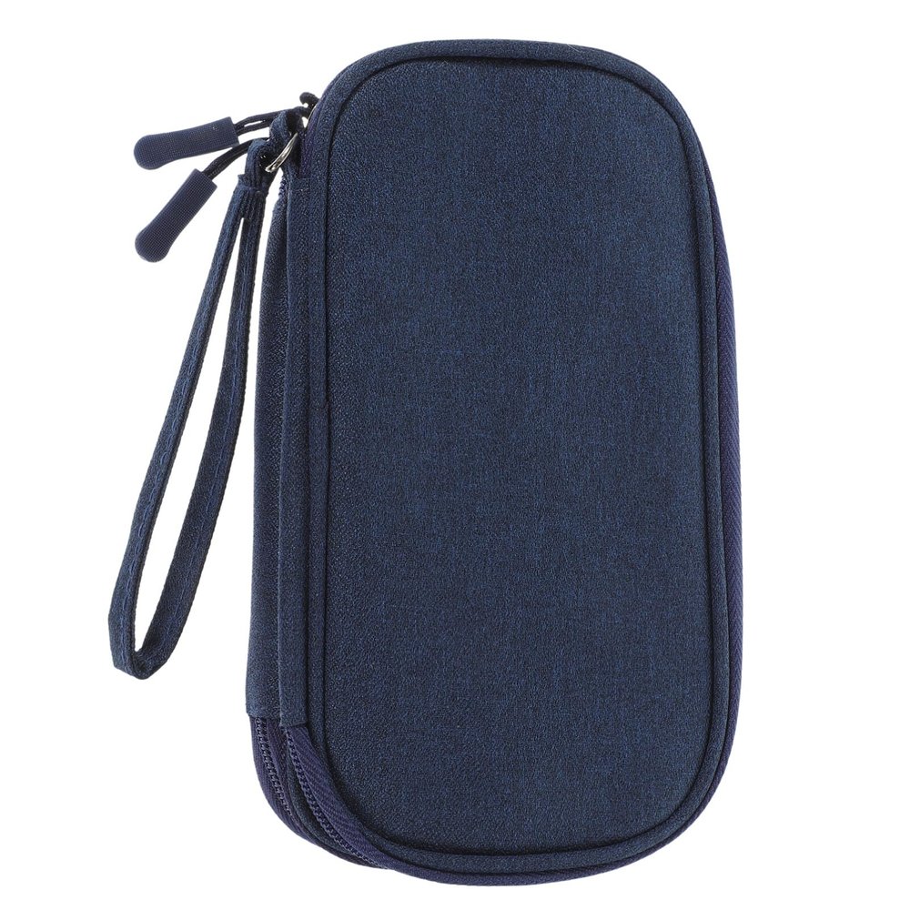 HOMSFOU Cable Organizer Bag Double Electronics Organizer for Travel Essentials Stylish Storage for Cables Chargers Power Banks and Earphones Compact Small
