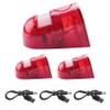Luejnbogty 3 Pack Strobe Light with Motion Sensor Alarm 129DB Sound Security Siren IP65 for Villa Farm Yard Garden view 1
