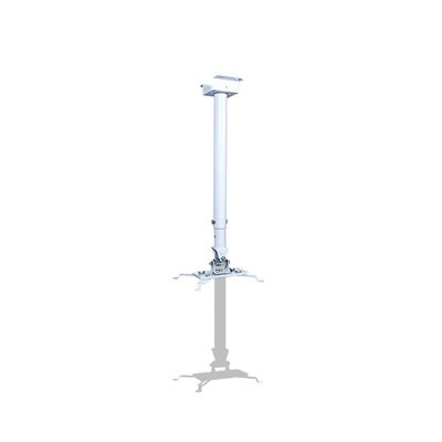 JJTOOLS Projector Stand Tripod Projector Bracket Wall-mounted Projector Hanger Retractable 1 Meter White Round Tube Hanger for Home Theater Or Office Use Projector Wall Mount