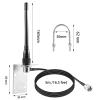 VHF Marine Radio Antenna Low-Profile 156-163MHz Antenna PL259 Connector with 16.5 Feet Low Loss Coaxial Cable for Boat Sailboat Yacht, Eifagur view 2