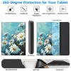 BREIDMKFM Keyboard Case for Samsung Galaxy Tab A8 10.5 Inch SM-X200/X205/X207, Galaxy Tab A8 2022 Smart Tablet Cover with Detachable Wireless Bluetooth Keyboard, Blue Daisies view 3