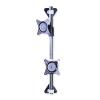 (700mm) 10-27inch Double Screen Wall Bracket Full Motion 100x100mm Tilt LCD Wall Mount Swivel Monitor Wall Bracket Shelf view 1