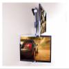 (700mm) 10-27inch Double Screen Wall Bracket Full Motion 100x100mm Tilt LCD Wall Mount Swivel Monitor Wall Bracket Shelf view 4