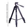 JJTOOLS Projector Stand Tripod Projector Tripod Stand Fill Light Projector Bracket Retractable 1.8 Meters Photography Tripod for Outdoor Use in Home Office Projector Wall Mount, Black view 2