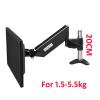 (20cm High Column) 10-27" Air Press Gas Strut 1.5-5.5kg Tilt LCD Desktop Mount 360 Rotate Swivel Monitor Table Bracket Stand (Color : Black) view 3