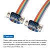 MECCANIXITY 1 Pcs IDC Rainbow Wire Flat Ribbon Cable DB9 Male to DB9 Male 39.4 Inch Length 2.54mm Pitch Breadboard Jumper Wires for Electronic Projects view 4