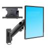 F425 27-45" Gas Spring Big TV Wall Mount Swing Arms Monitor Holder Aluminum Arm Bracket Wall Movable Arm 3-12kg One Arm Up (Color : with Adaptor) view 1