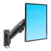 F425 27-45" Gas Spring Big TV Wall Mount Swing Arms Monitor Holder Aluminum Arm Bracket Wall Movable Arm 3-12kg One Arm Up (Color : with Adaptor) view 2