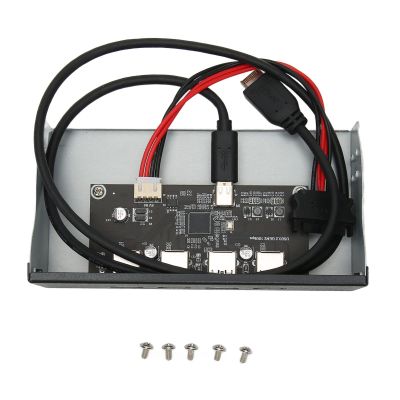 5.25 Inch Front Panel USB Hub with 4 Ports USB3.2, USB 3.2 Front Panel Hub, 10Gbps Stable Plug and Play Optical Drive Front Panel for Desktop Motherboard for for OS X