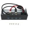 5.25 Inch Front Panel USB Hub with 4 Ports USB3.2, USB 3.2 Front Panel Hub, 10Gbps Stable Plug and Play Optical Drive Front Panel for Desktop Motherboard for for OS X view 4