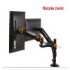 27inch 9kg Heavy Gauge Full Motion Air Press Gas Strut Double LCD Tv Table Mount 2 Monitor Desk Screen Support Led Bracket view 2