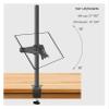 800mm DL-T902-180 Desktop Stand Full Motion 360 Degree Steel Monitor Holder 10"-27" Clamp Base Monitor Mount Arm Load 11kg (Color : with clamp Base) view 2