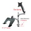 0-200mm Thick Desk GM124U-D Multimedia Desktop Dual Arm 10"-27" Monitor Holder+ Laptop Stand Table Dual Monitor Mount Arm Stand (Color : 150-160mm Desk) view 2