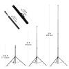 20FT Heavy Duty Aluminum Tripod Stand, 1/4" & 3/8" Screw Adapter, Tall Camera & Light Stand for Sports Camera, Outdoor Video Shooting & Photography view 2