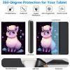 BREIDMKFM Keyboard Case for Samsung Galaxy Tab A8 10.5 Inch SM-X200/X205/X207, Galaxy Tab A8 2022 Smart Tablet Cover with Detachable Wireless Bluetooth Keyboard, Cute Fluffy Alpaca view 3