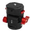 HUAOSN Tripod Ball Front End, 360 Degree Rotating Panoramic Ballhead with 1/4in to 3/8in Screw Adapter, Quick Release Ball Front End for Tripod Monopod Slider DSLR Camera