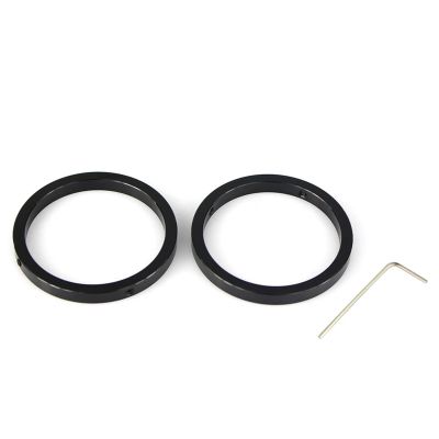 AMNOUR 2-Inch Parfocal Rings Precision Machined Aluminum Black Anodized Set of Two for Photographic Focusing