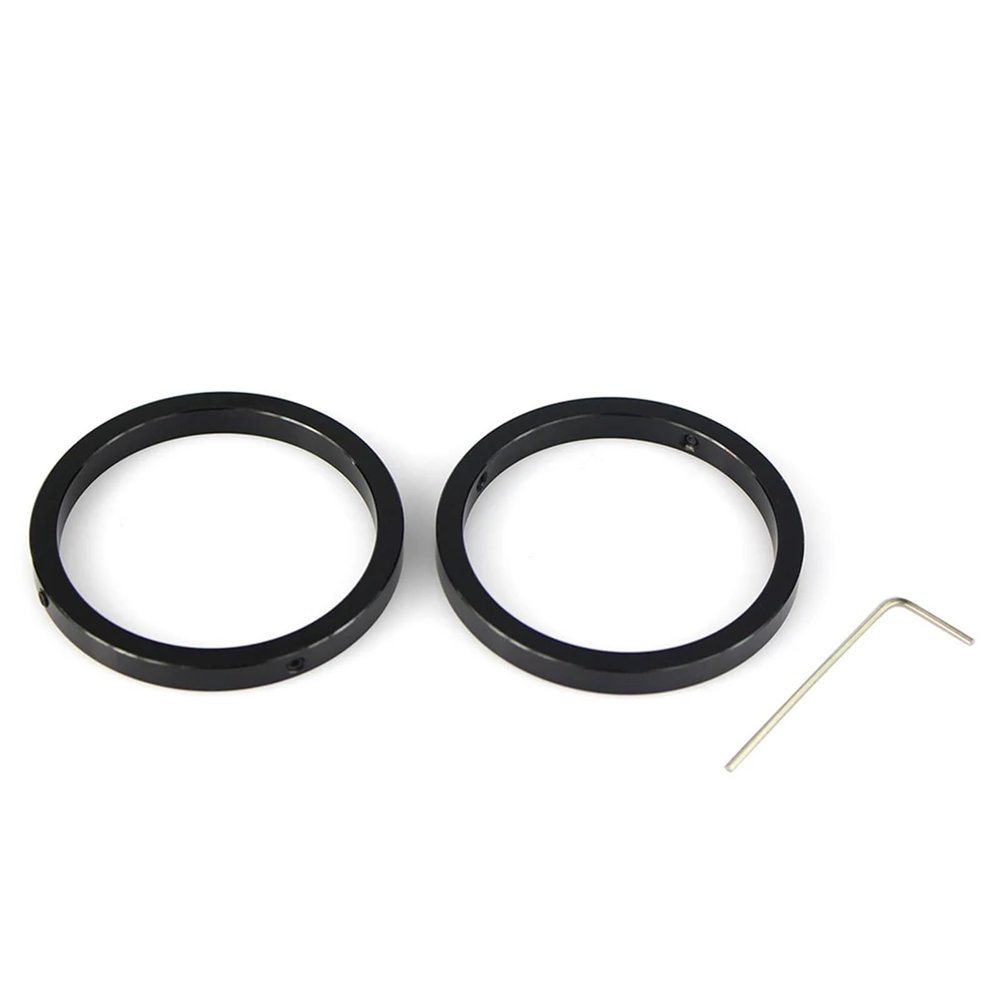 AMNOUR 2-Inch Parfocal Rings Precision Machined Aluminum Black Anodized Set of Two for Photographic Focusing