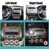 9'' Car Radio Stereo Dash Frame Fascia Bezel Panel with Power Harness Compatible for Honda Fit Jazz 2004 05 06 07 LHD Install Mount Kit view 2