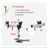 DL-NP230 Triple Screen 15-27" LCD Tv Table Mount Monitor Desktop Holder Three Support Led Bracket LCD view 4